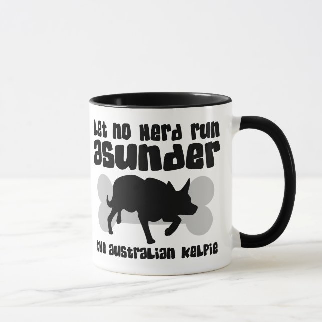 Tasse Rassemblement australien de Kelpie (Droite)