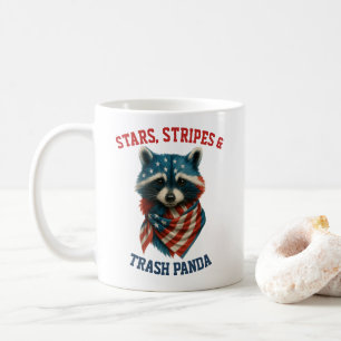 Tasse Raton Laveur Patriotique Étoiles et Rayures