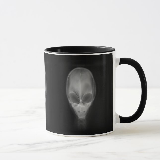 Tasse Rayon X du crâne Alien (Droite)