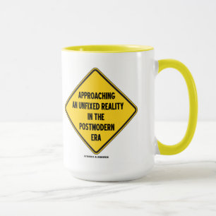 Tasse Réalité défaite de approche dans le signe