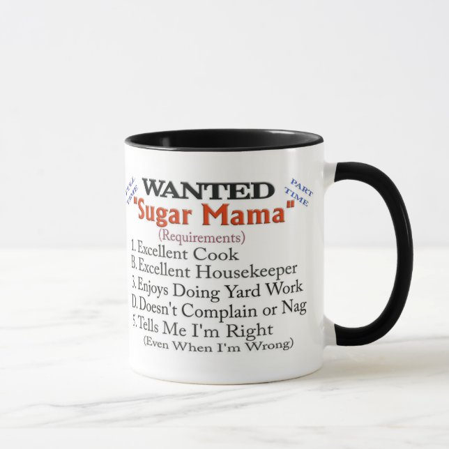 Tasse Recherché - maman de sucre (Droite)