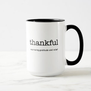 Tasse reconnaissante d'inspiration
