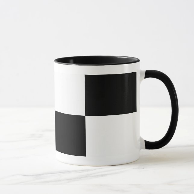 Tasse Rectangles noir et blanc (Droite)