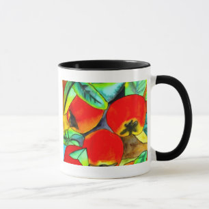 Tasse Red Apples aquarelle art original