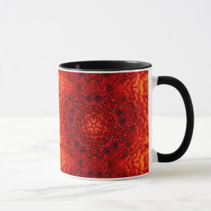 Tasse RED DAHLIA FLEURS Abstraites florales
