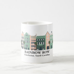 Tasse Regenbogen-Reihen-Charlestons South Carolina