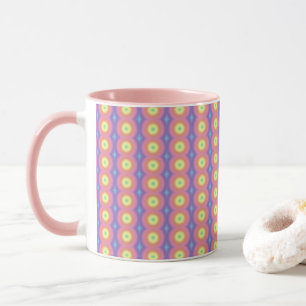 Tasse - Regenbogenfarben in Kreisen