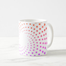 Tasse - Regenbogenfarbene Sternwirbel