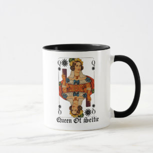 Tasse Reine de couverture drôle de carte de selfie