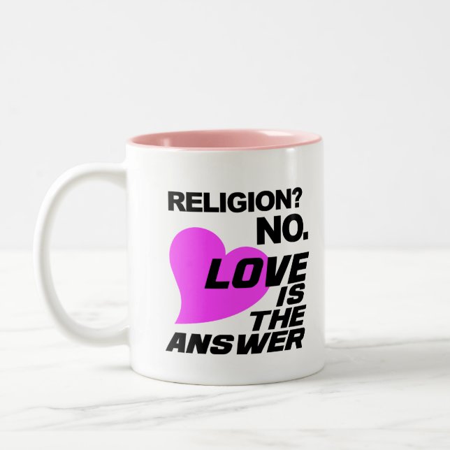 Tasse Religion und Liebe (Links)