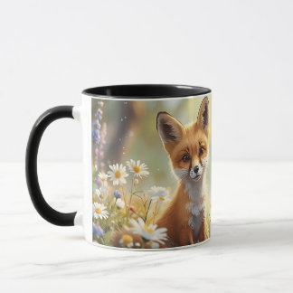 Tasse renard floral mignon - Compagnie animale fan