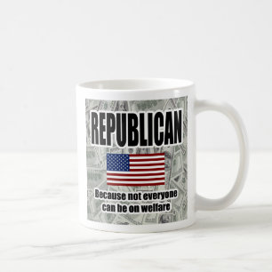 Tasse républicaine drôle d'assistance sociale