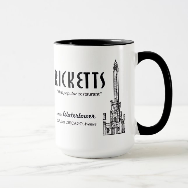 Tasse Restaurant Ricketts, Chicago, Illinois (Droite)