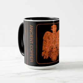 Tasse restaurée de l'ancien faucon de Peoria en cu
