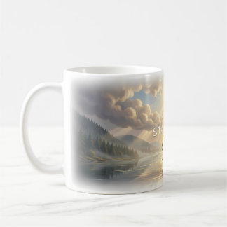 Tasse Restez Calme Arbre Solitaire