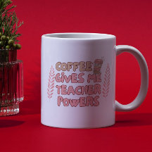 Tasse Rétro Bulles Typographiques 'Le Café Me Donn