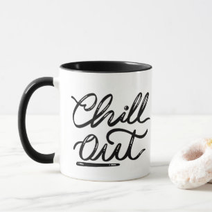 Tasse Rétro « Chill Out » - Lettres Manuscrites