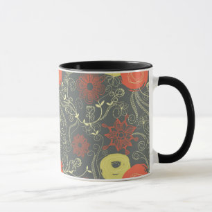 Tasse Rétro motif floral