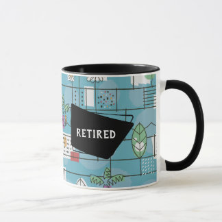 Tasse Retro Retraité 1950s Moderne du milieu du siècle