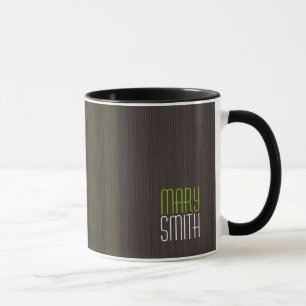 Tasse Rétro vert nommé fait sur commande frais