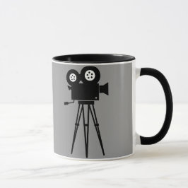 TASSE RÉTROS APPAREIL-PHOTO ET TRÉPIED CLASSIQUES DE