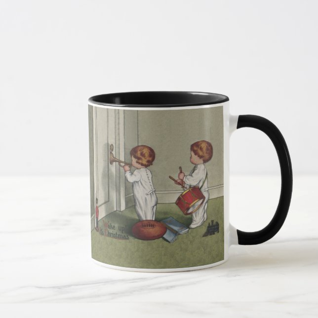 Tasse Réveillez-vous son joli enfant de Noël (Droite)