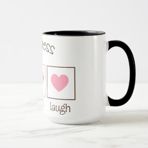 Tasse Rire vivant d'amour de bonheur