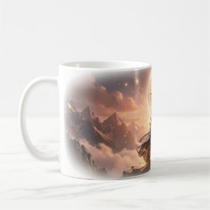 Tasse Robe Étoilée Pic Montagne Déesse Lunaire