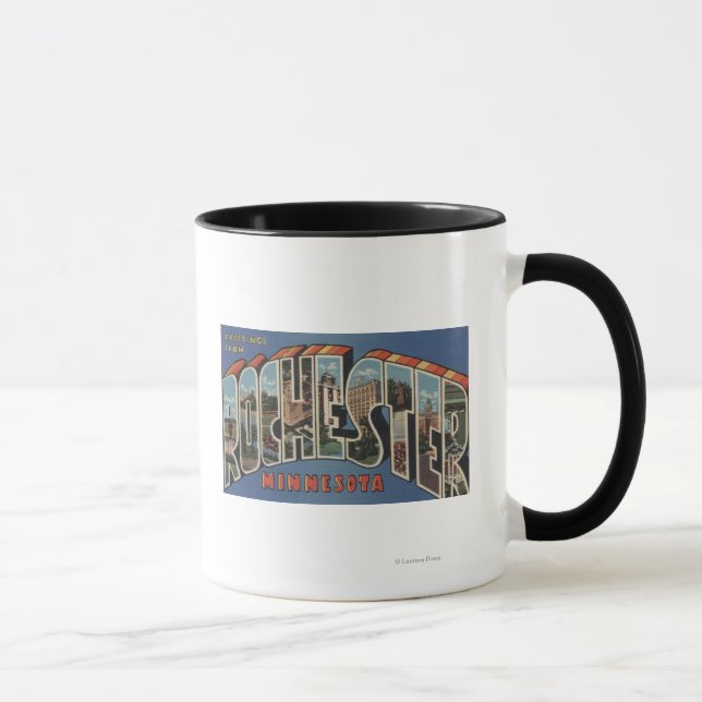 Tasse Rochester, Minnesota - Scènes de grandes lettres (Droite)