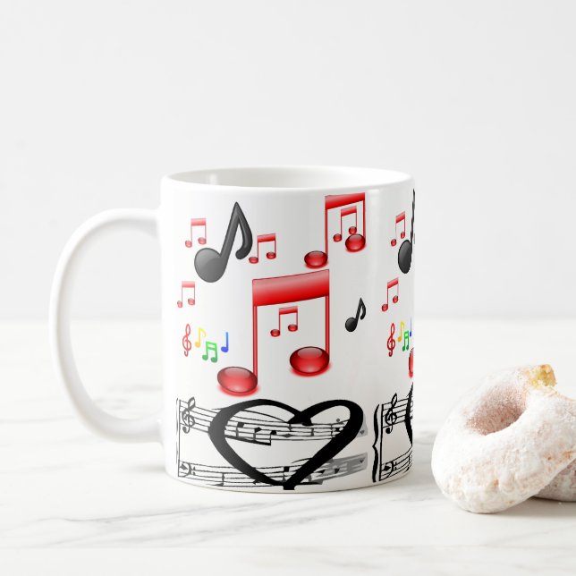 Tasse Rockmusik (Mit Donut)