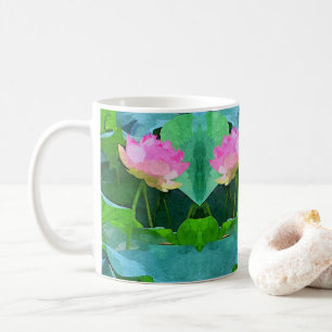 Tasse Rosa Lotus Abstrakt