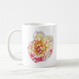 Tasse Rosa und Gelb Rose