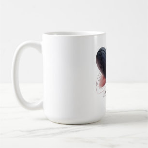 Tasse Rosa und Schwarze Herzen