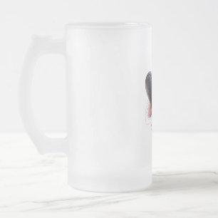Tasse Rosa und Schwarzes Herzrhythmus