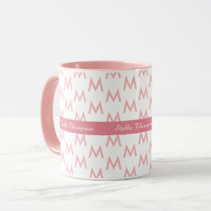 Tasse rose belle & féminine