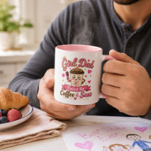 Tasse Rose Café Papa des Filles Cadeau Fête des Pè