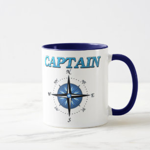 Tasse Rose de capitaine et de boussole