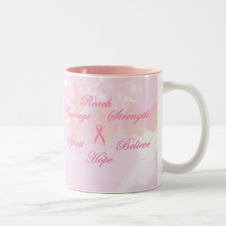 Tasse rose de conscience de cancer du sein