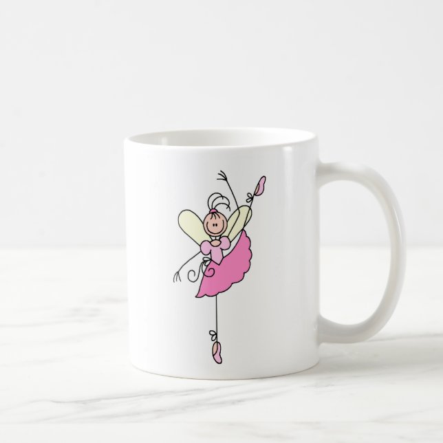 Tasse rose de danse de ballerine (Droite)