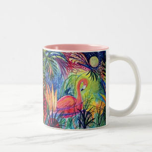 Tasse rose de Flamant rose