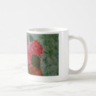 Tasse rose de fleurs