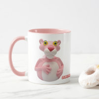 Tasse rose de panthère - tasses en caoutchouc de