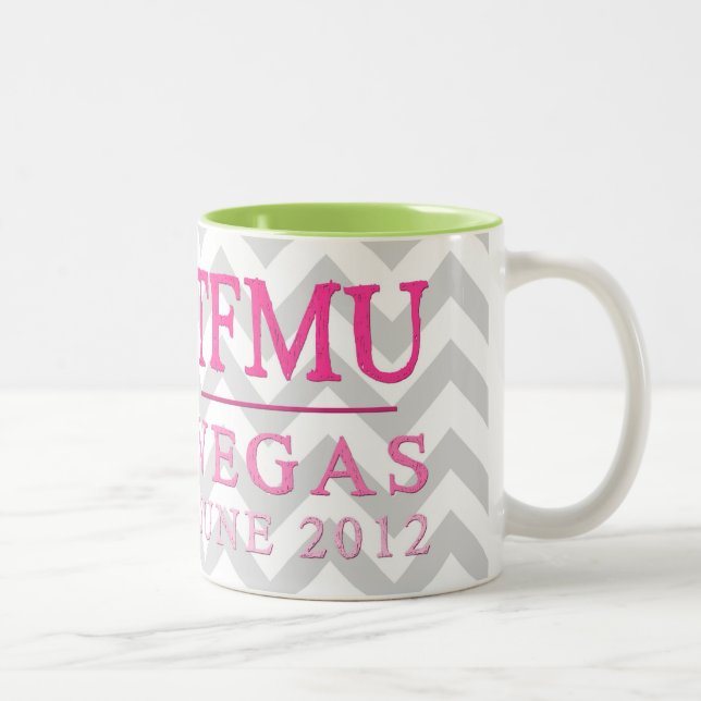 Tasse rose de TFMU VEGAS Chevron (Droit)