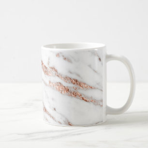 Tasse rose de veine d'or