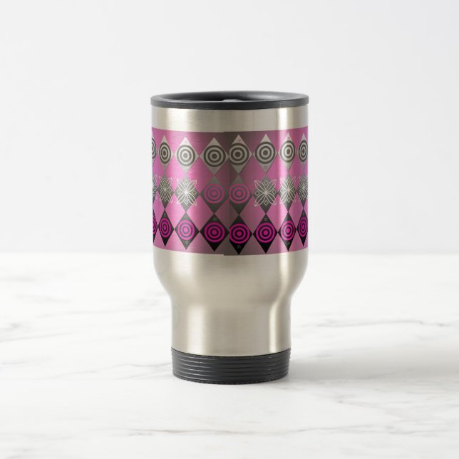 Tasse rose de voyage/banlieusard (Centre)