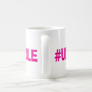 Tasse rose d'Unfuqwitable de trouille