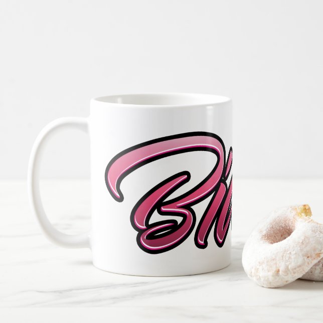 Tasse rose pâle Bianca tasse à thé tasse à café (Avec donut)