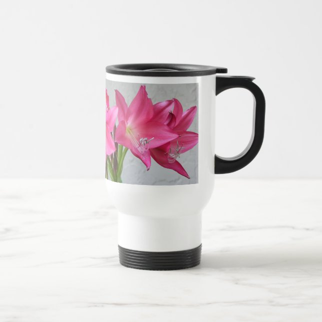 tasse Rose-rose de voyage de NO--Flaque de lis de (Droite)