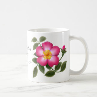 Tasse rose sauvage personnalisable