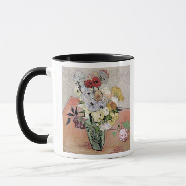 Tasse Roses de Vincent van Gogh | et anémones, 1890 (Gauche)